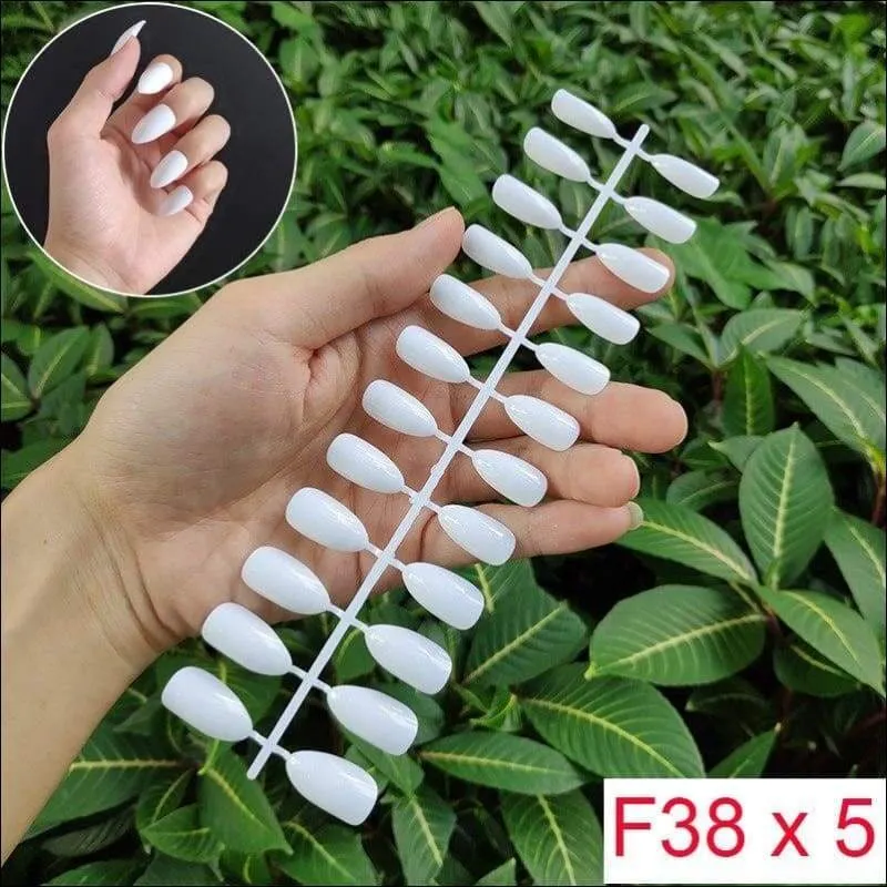 432 pcs/pack Mixed 18 Colors Full Short Round Nail Tips