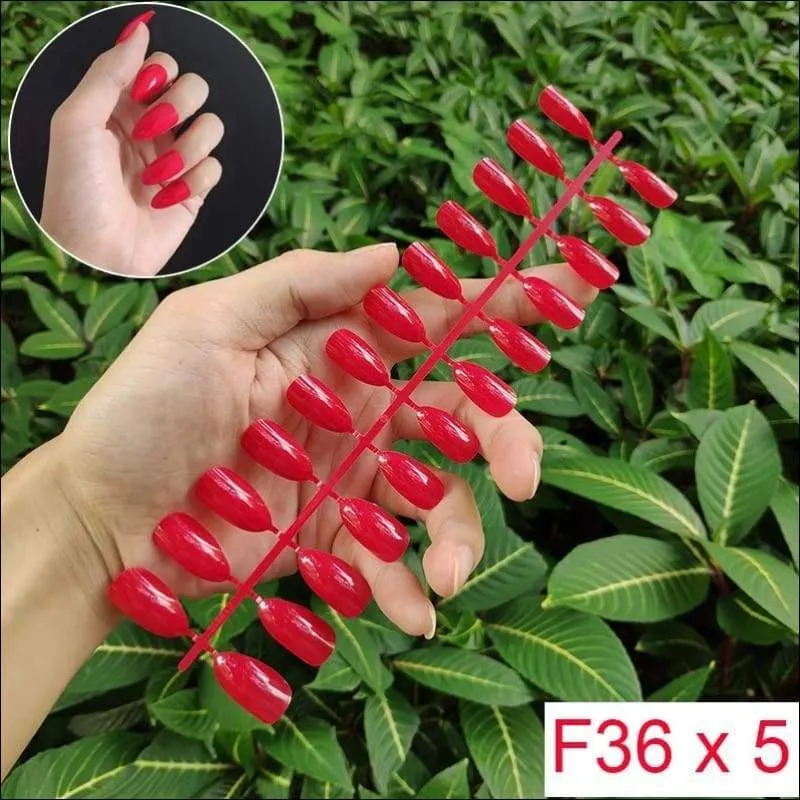 432 pcs/pack Mixed 18 Colors Full Short Round Nail Tips