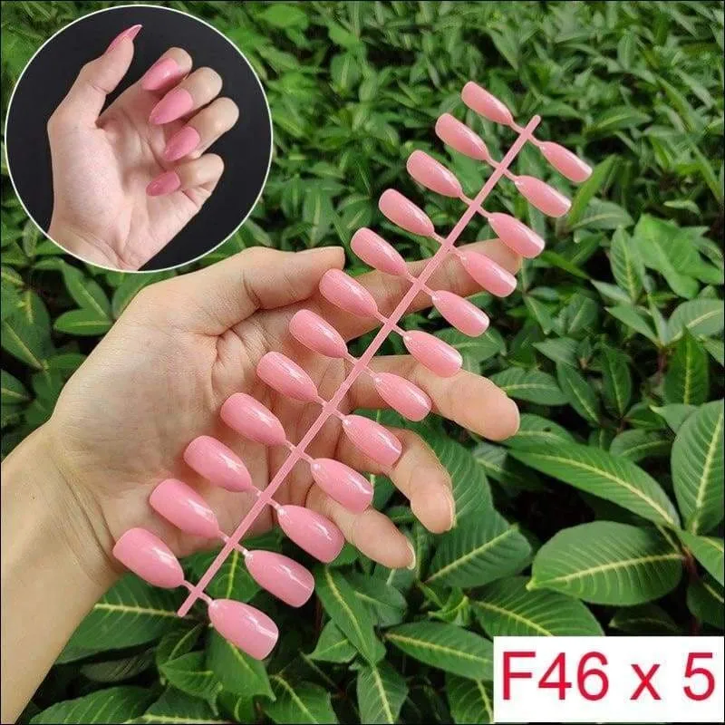432 pcs/pack Mixed 18 Colors Full Short Round Nail Tips