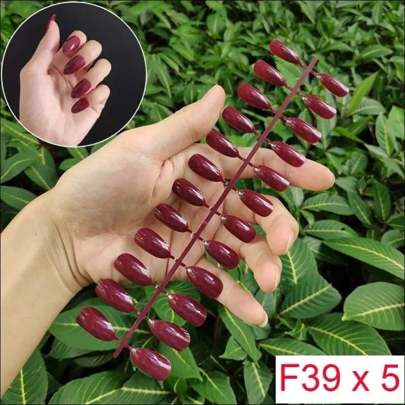 432 pcs/pack Mixed 18 Colors Full Short Round Nail Tips