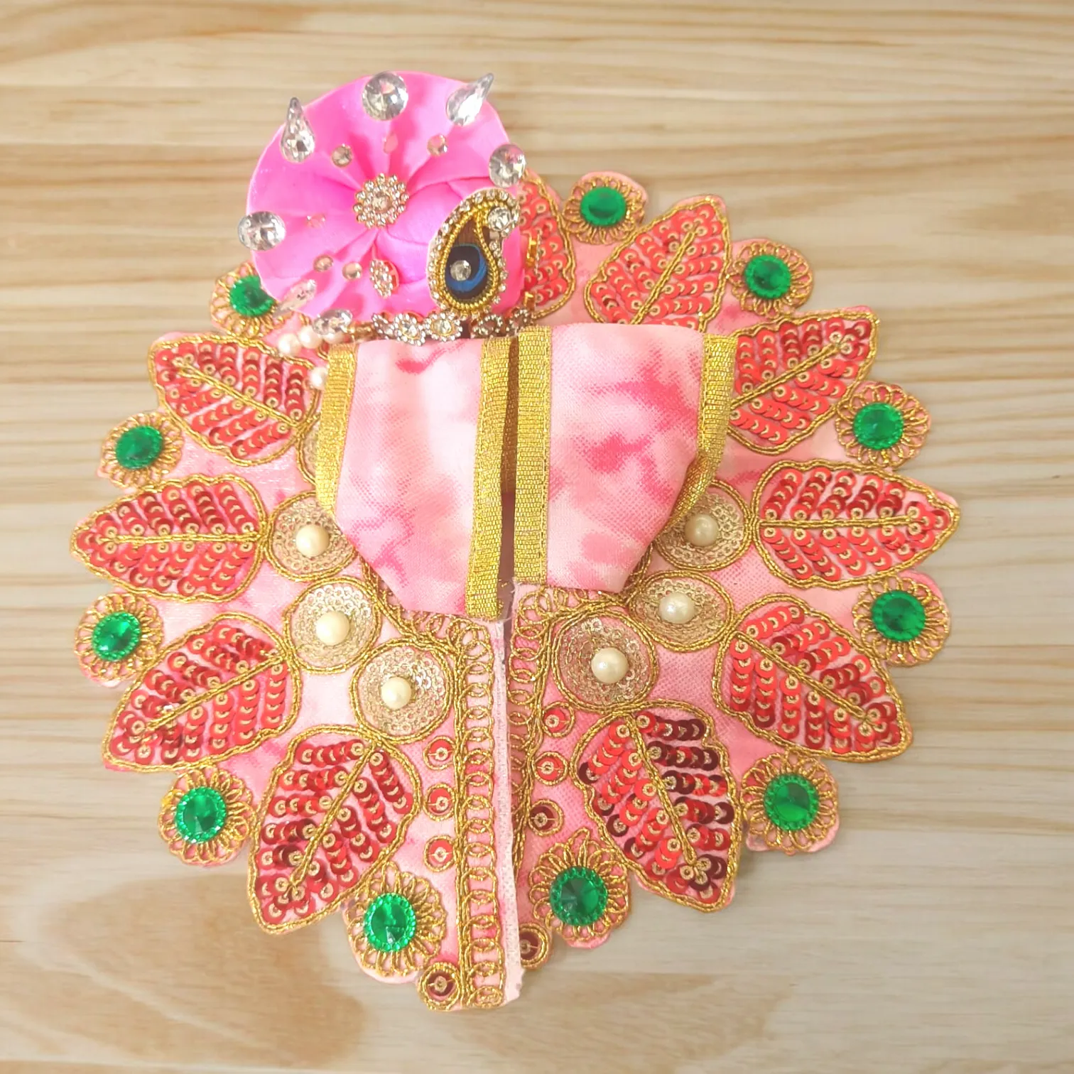 Bal Gopal Ji Fancy Dress with Pagdi Set | Laddu Gopal Ji Poshak