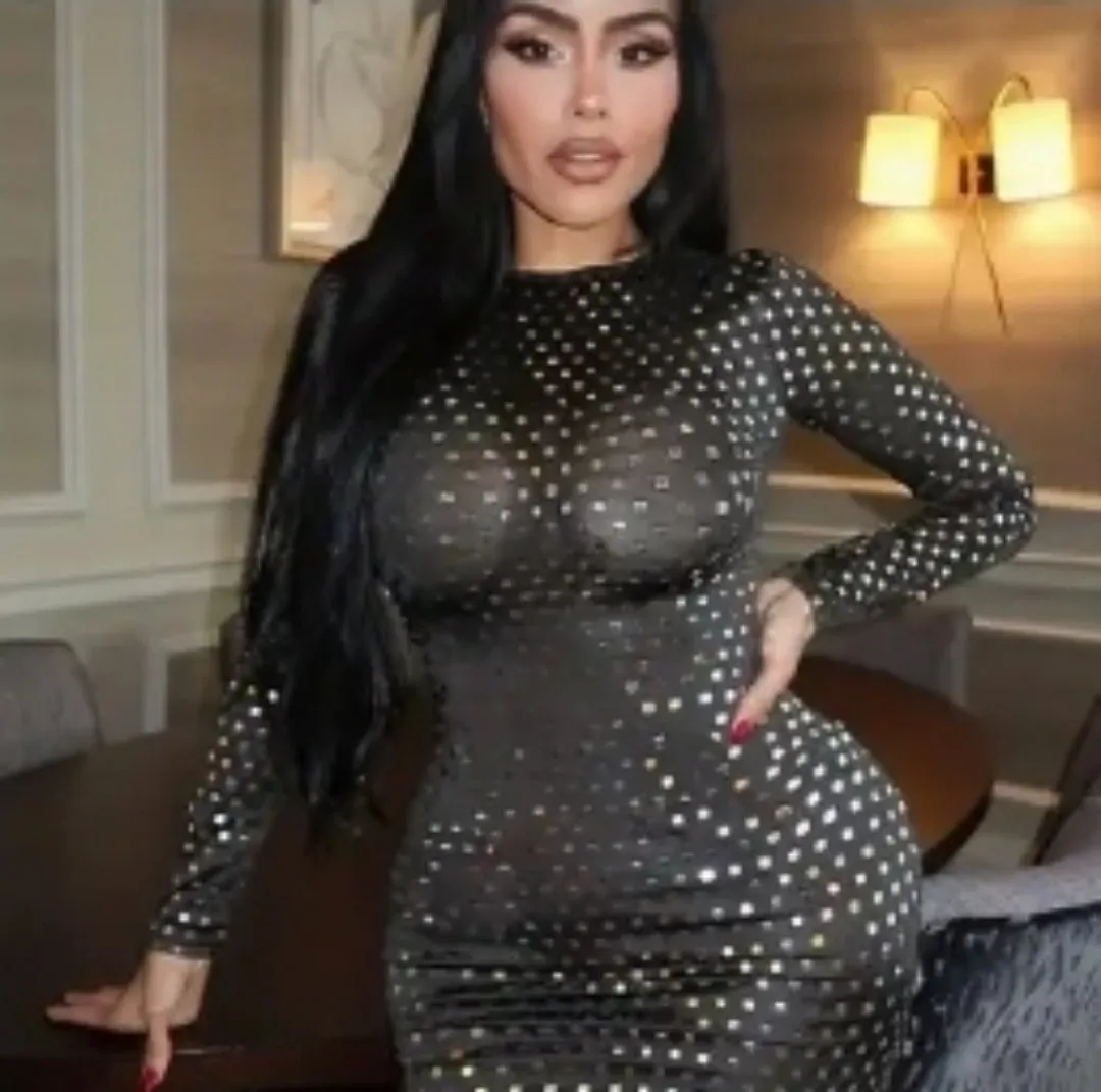 Black Contrast Bodycon Dress