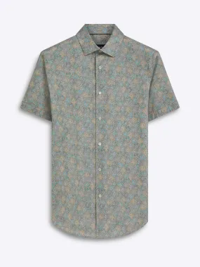 Bugatchi - Short Sleeve Modern Fit Shirt - OOOHCotton Tech - 8 way Stretch - BF9074F40