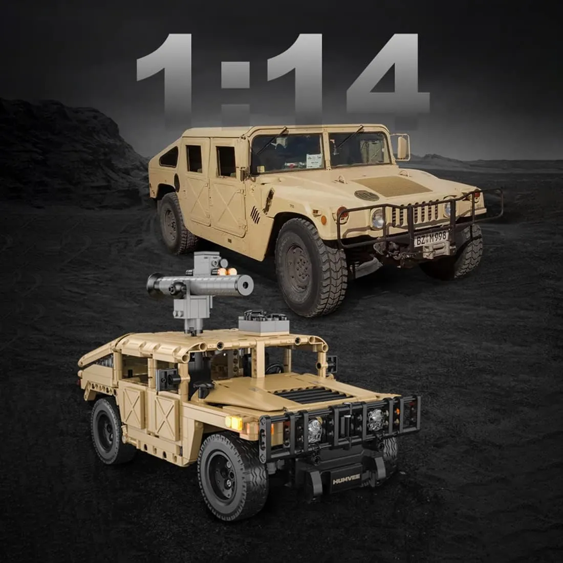 CaDA Remote Control Brick Model Humvee