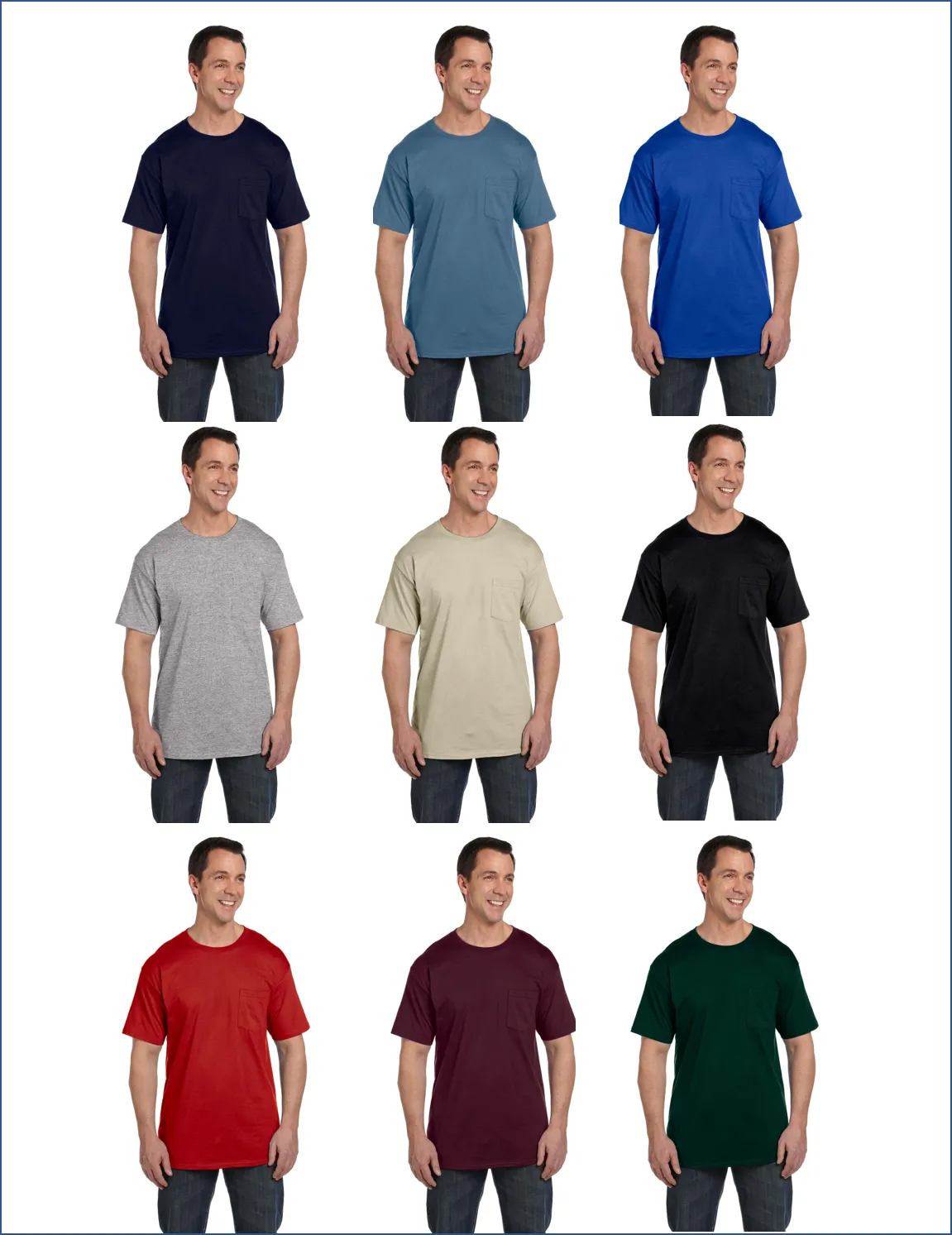 Cadillac 40's Pocket T-shirt (embroidered logo on front)