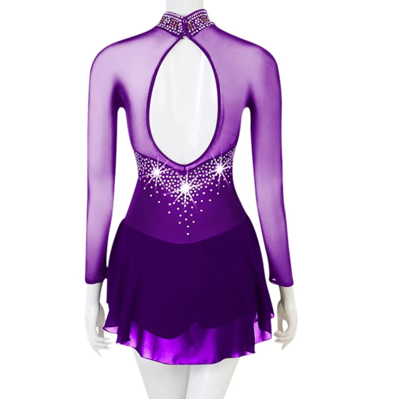 Competition Figure Skate Dress Long Sleeves 6 Colors BSU8132.2