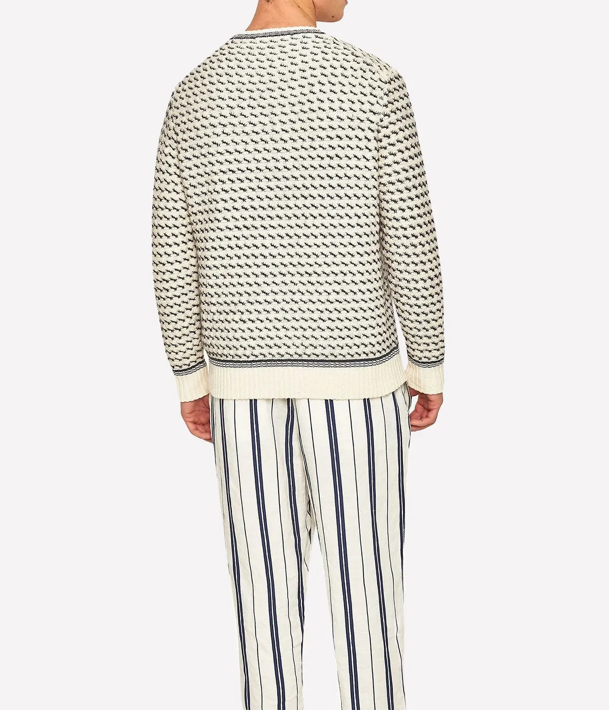 Corrin Knit Jumper in Azul Blue Cashew