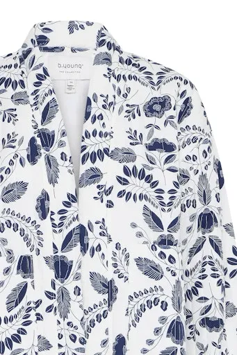 DAIMA Padded Jacket in China Blue Botanical Print