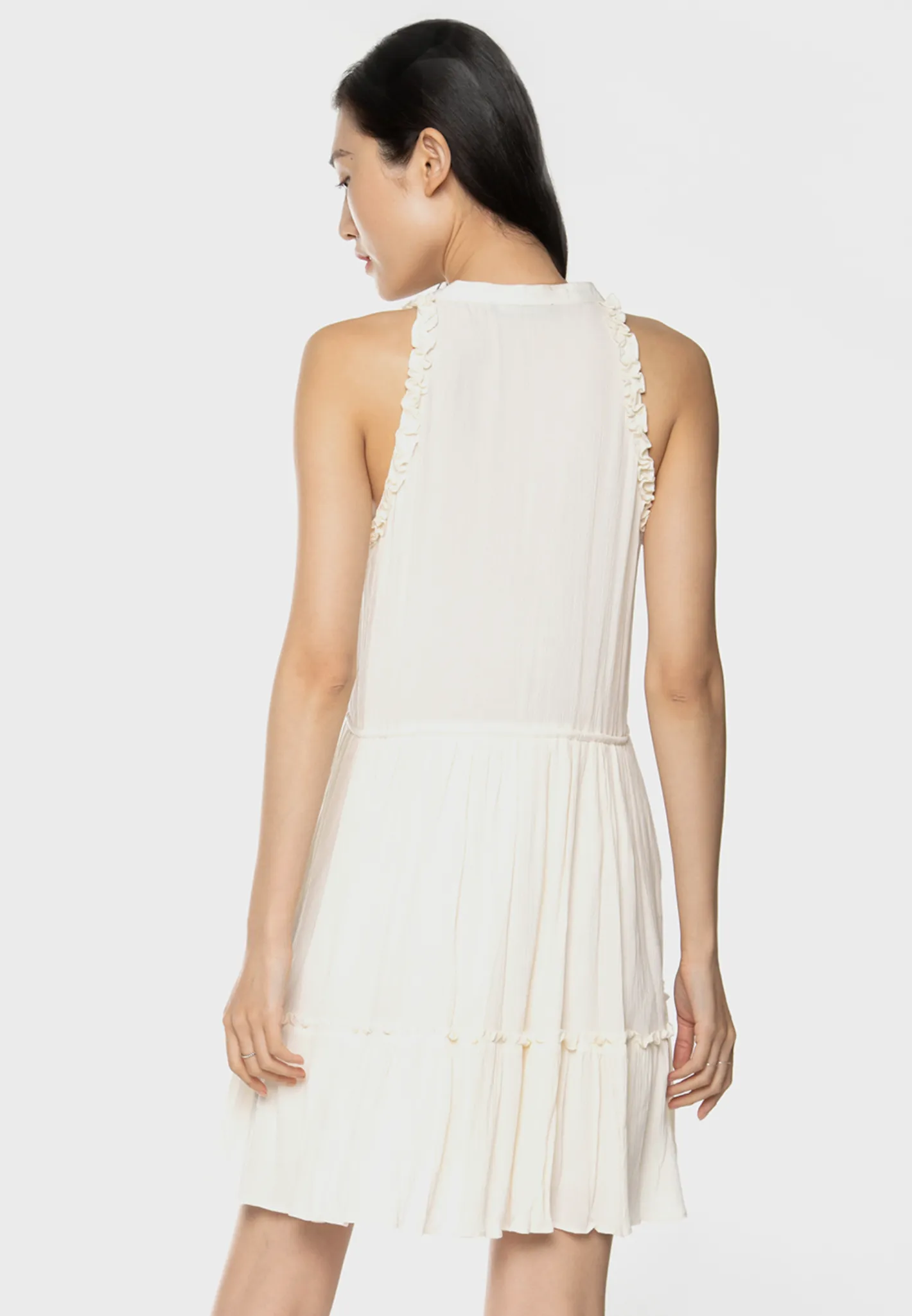 Dex Light Birch Drawstring Mini Dress