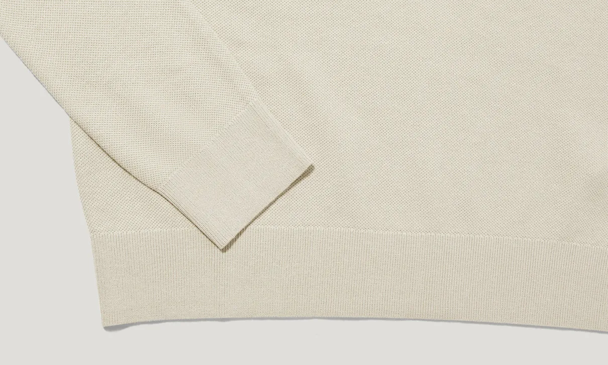 Drift crewneck jumper - Stone Beige