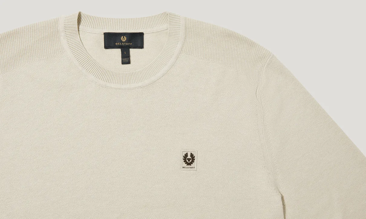 Drift crewneck jumper - Stone Beige