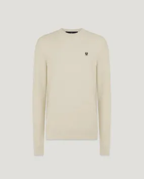 Drift crewneck jumper - Stone Beige