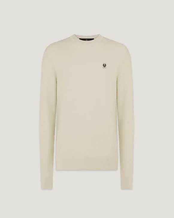Drift crewneck jumper - Stone Beige