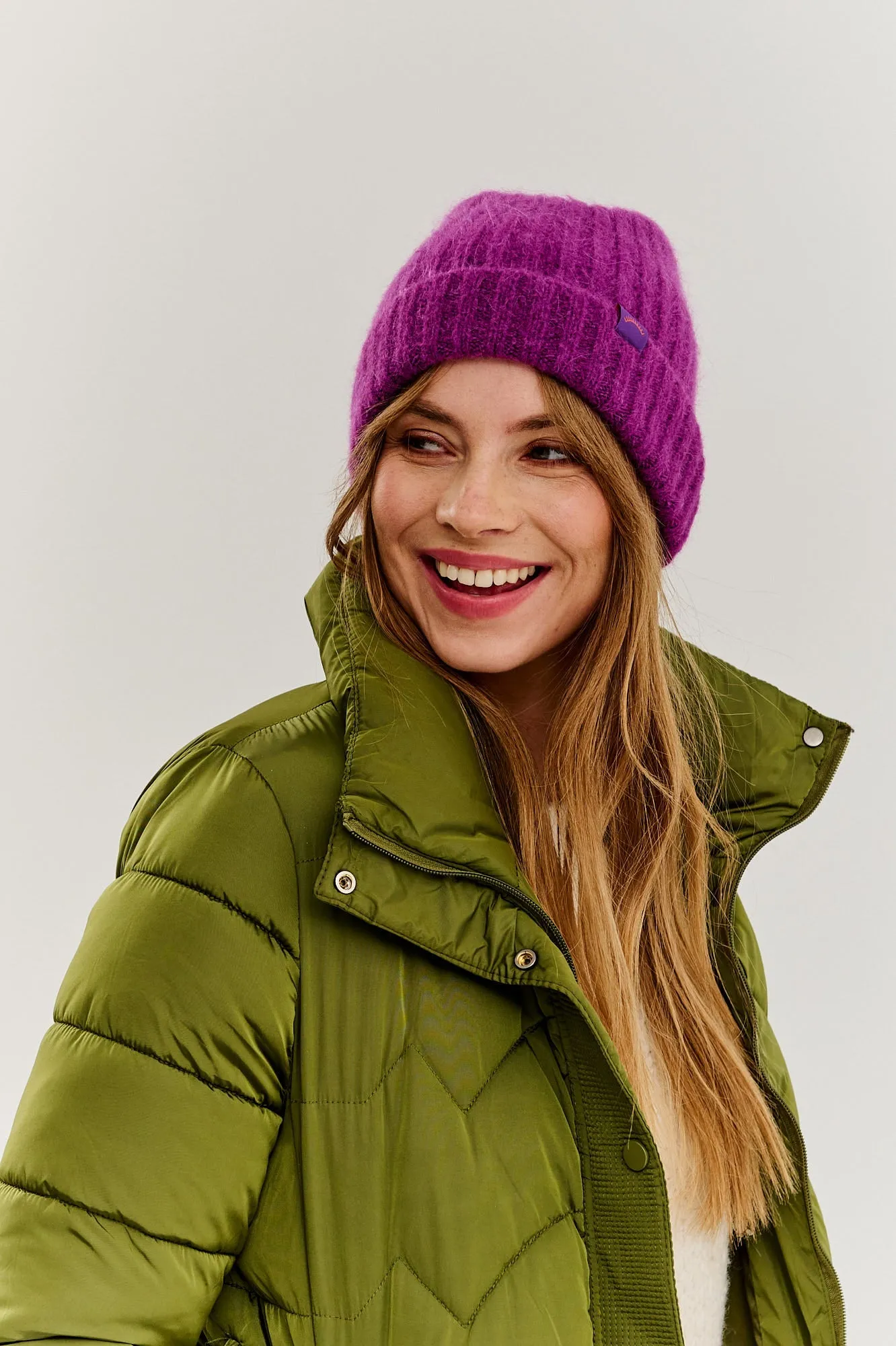 Frosted Pistachio Long Winter Coat