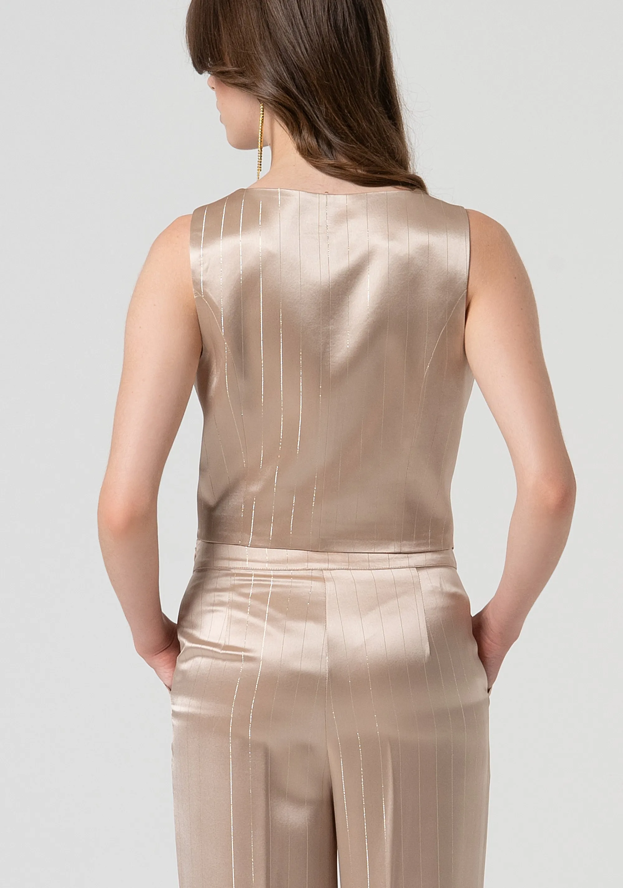 Gilet made in satin