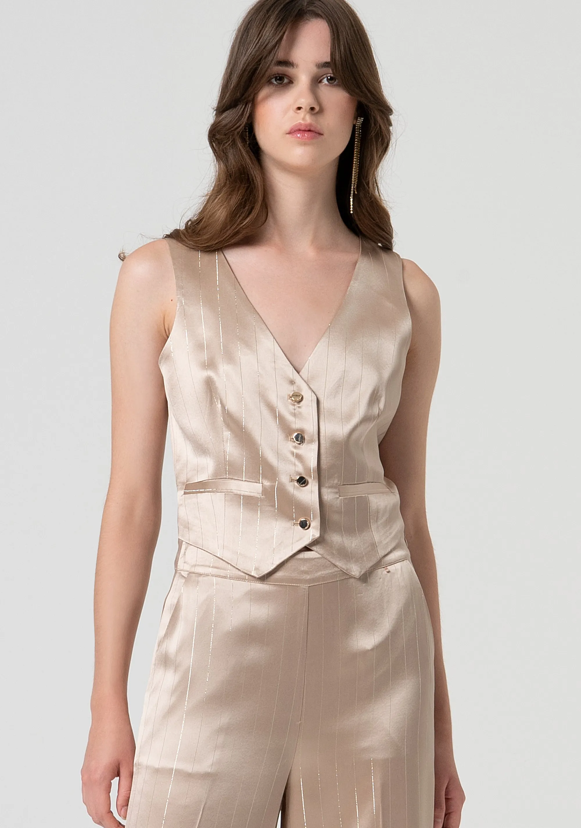 Gilet made in satin