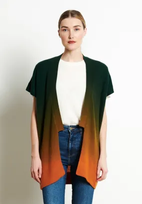 Gilet à manches courtes cachemire multicolore femme - AVA 11