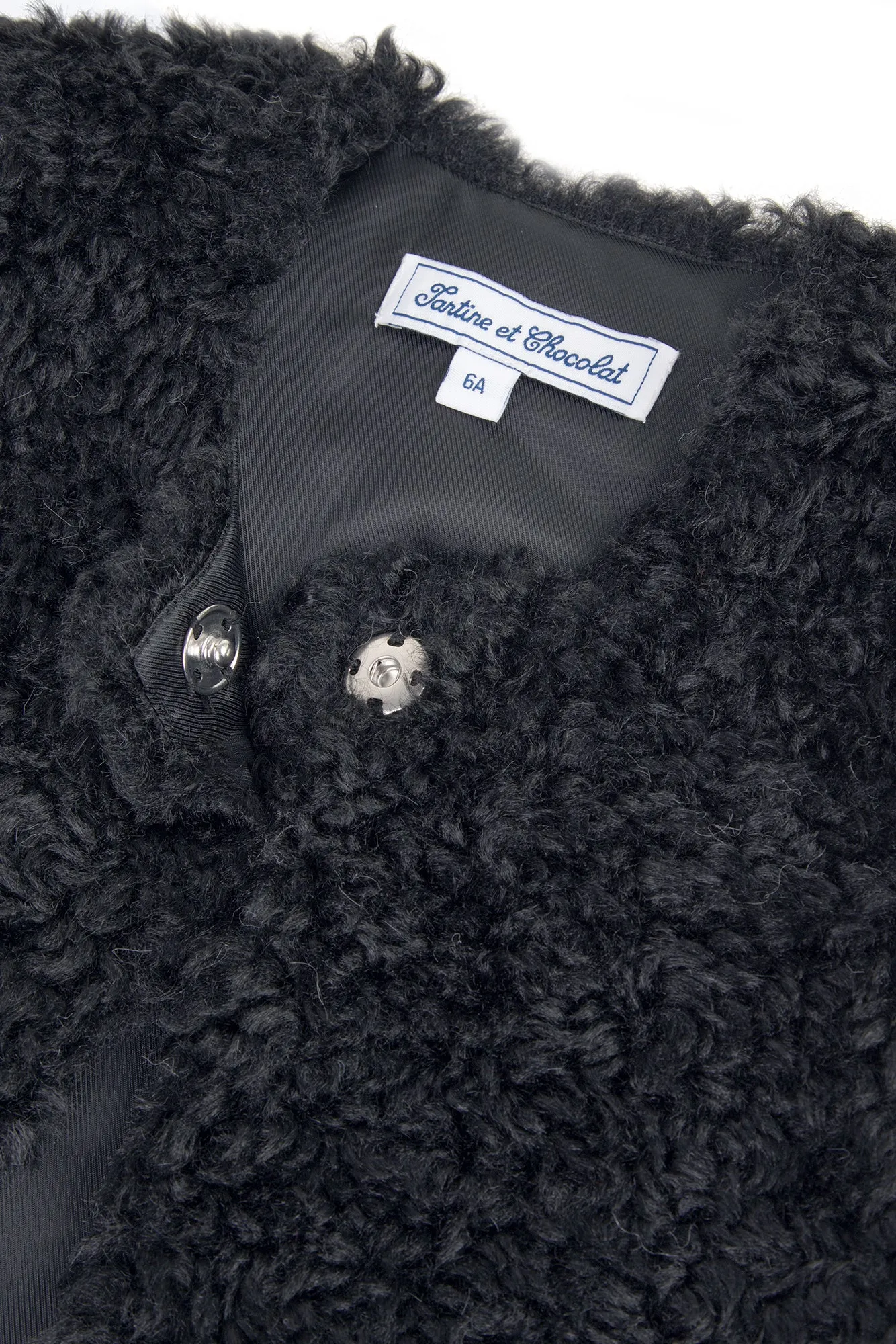 Gilet sans manche - Marine imitation fourrure