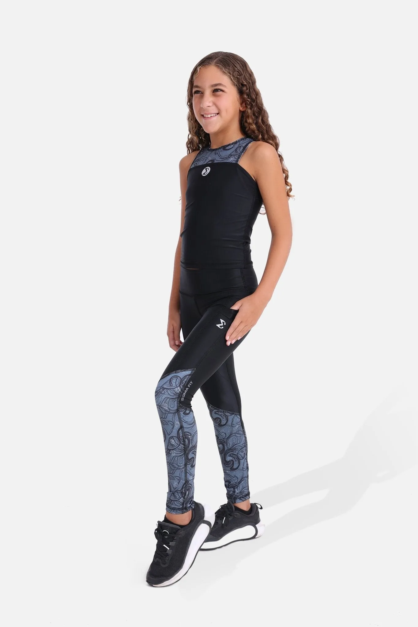 Girls Black Revival Set