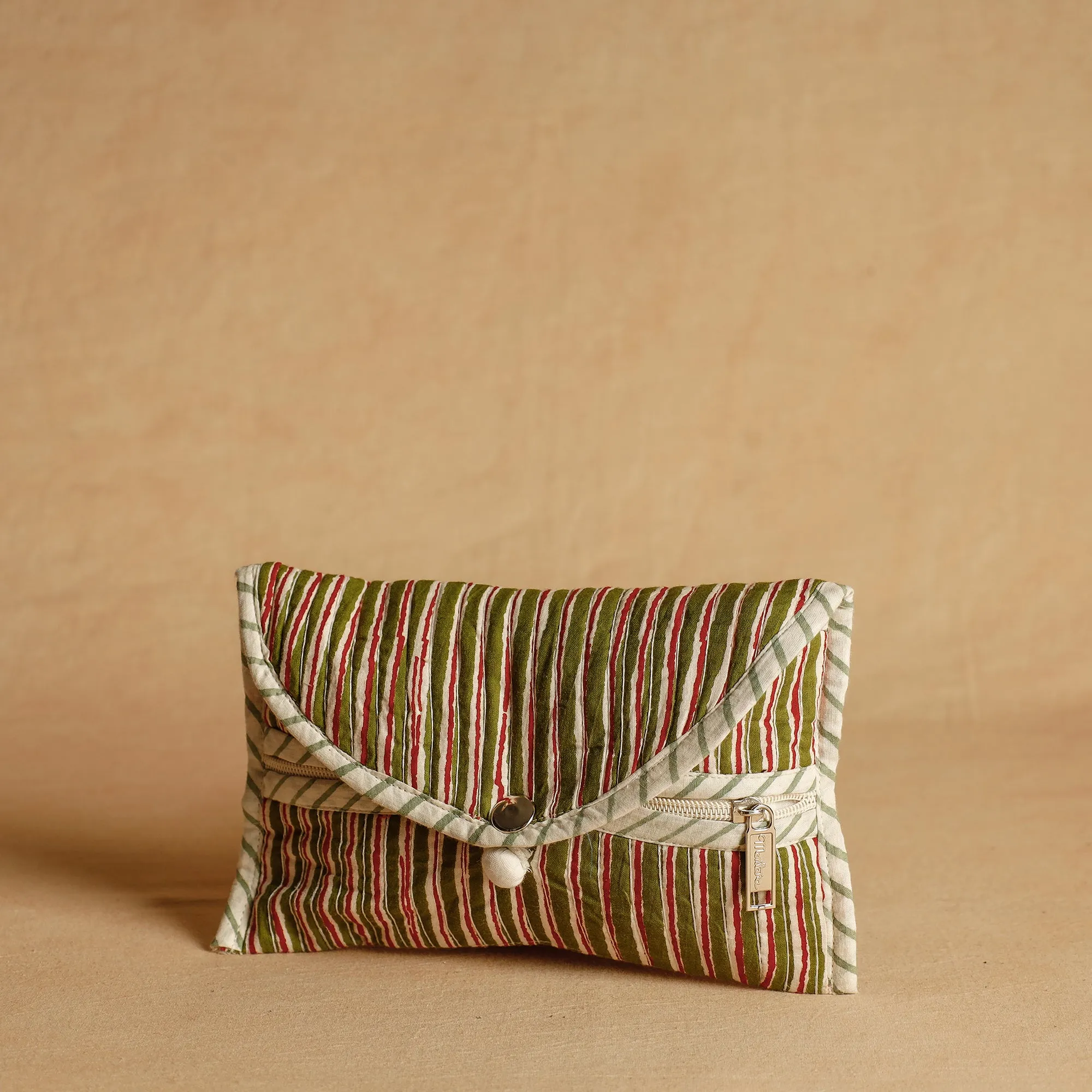 Jaipur Block Printed Cotton Cosmetic Pouch