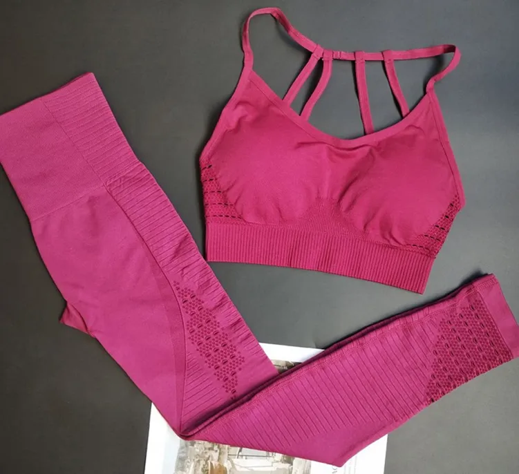 Ketana Seamless Sports Bra With Cutouts in Burgundy