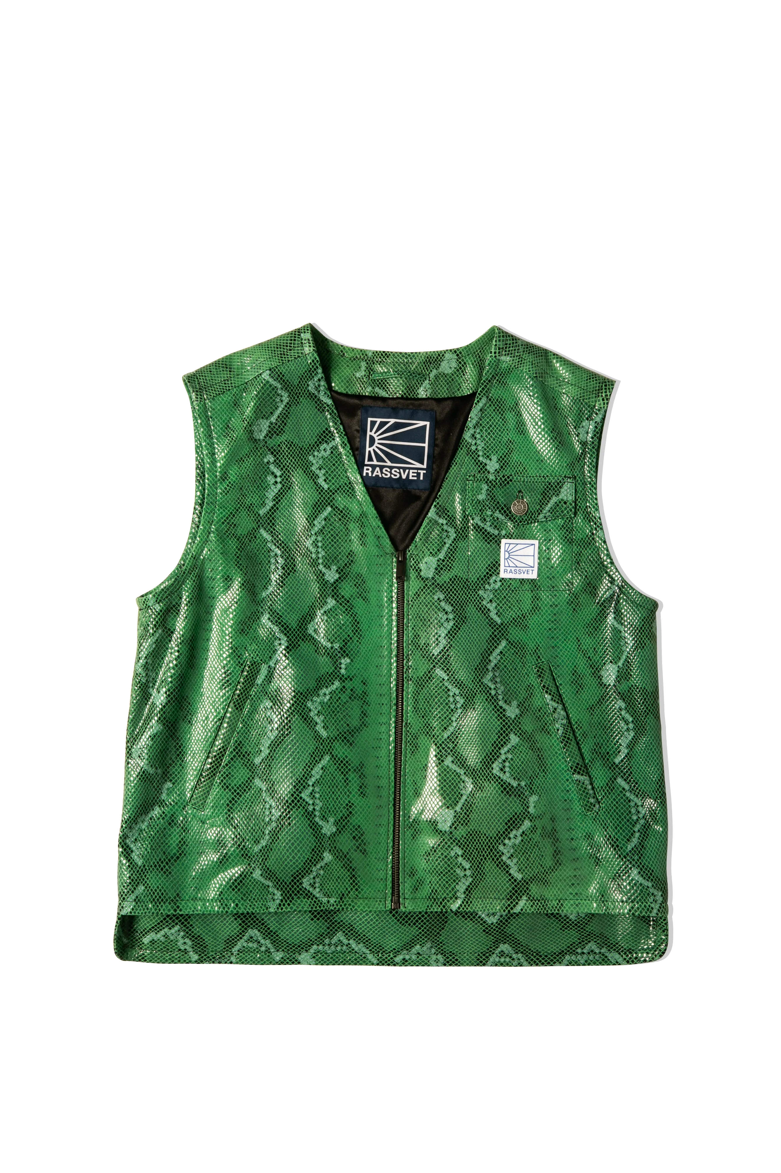 Leather Snake vest