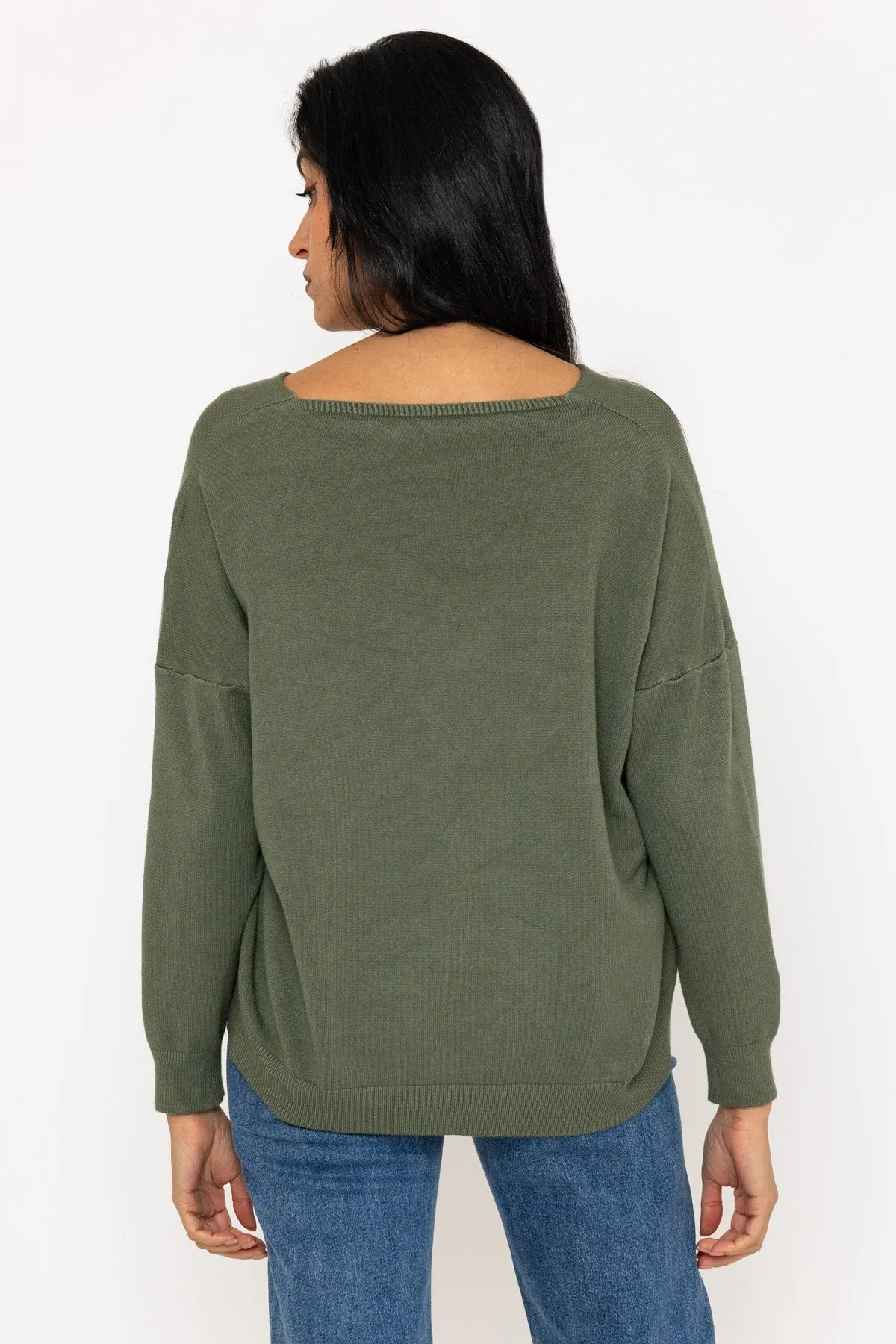Limoncello Khaki Knit Jumper