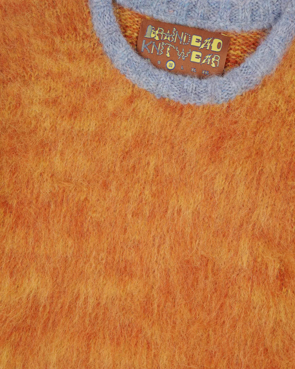 Marled Alpaca Crewneck Sweater - Orange