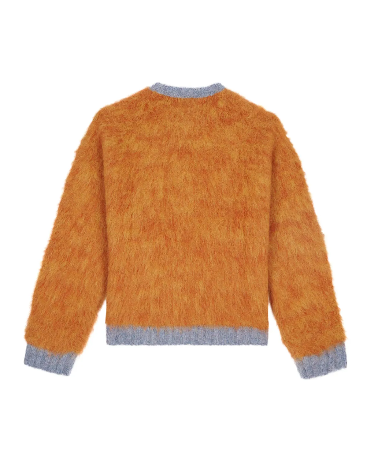 Marled Alpaca Crewneck Sweater - Orange