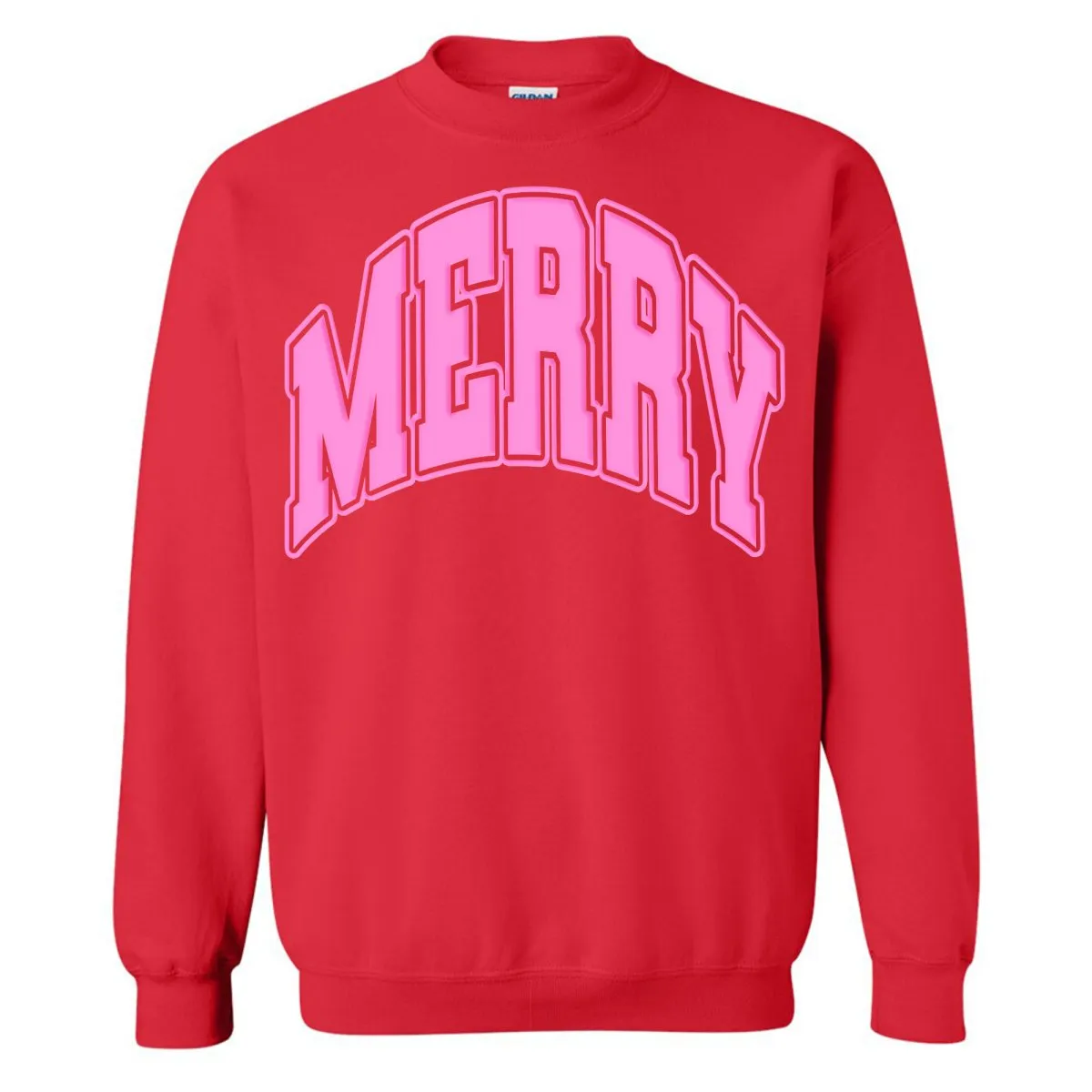 'Merry' Puff Crewneck Sweatshirt