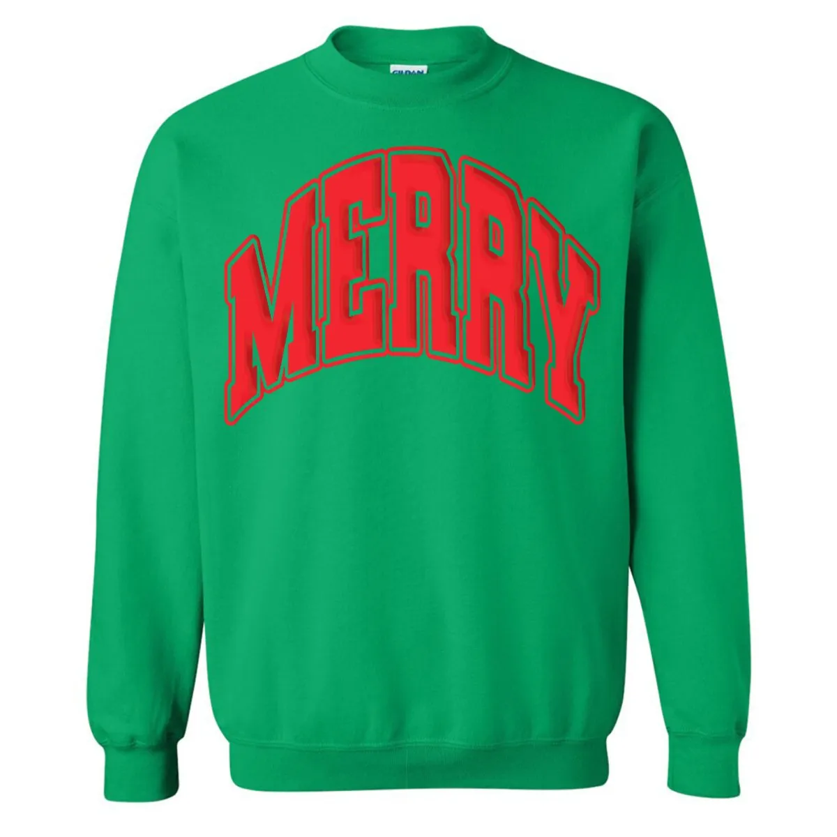 'Merry' Puff Crewneck Sweatshirt