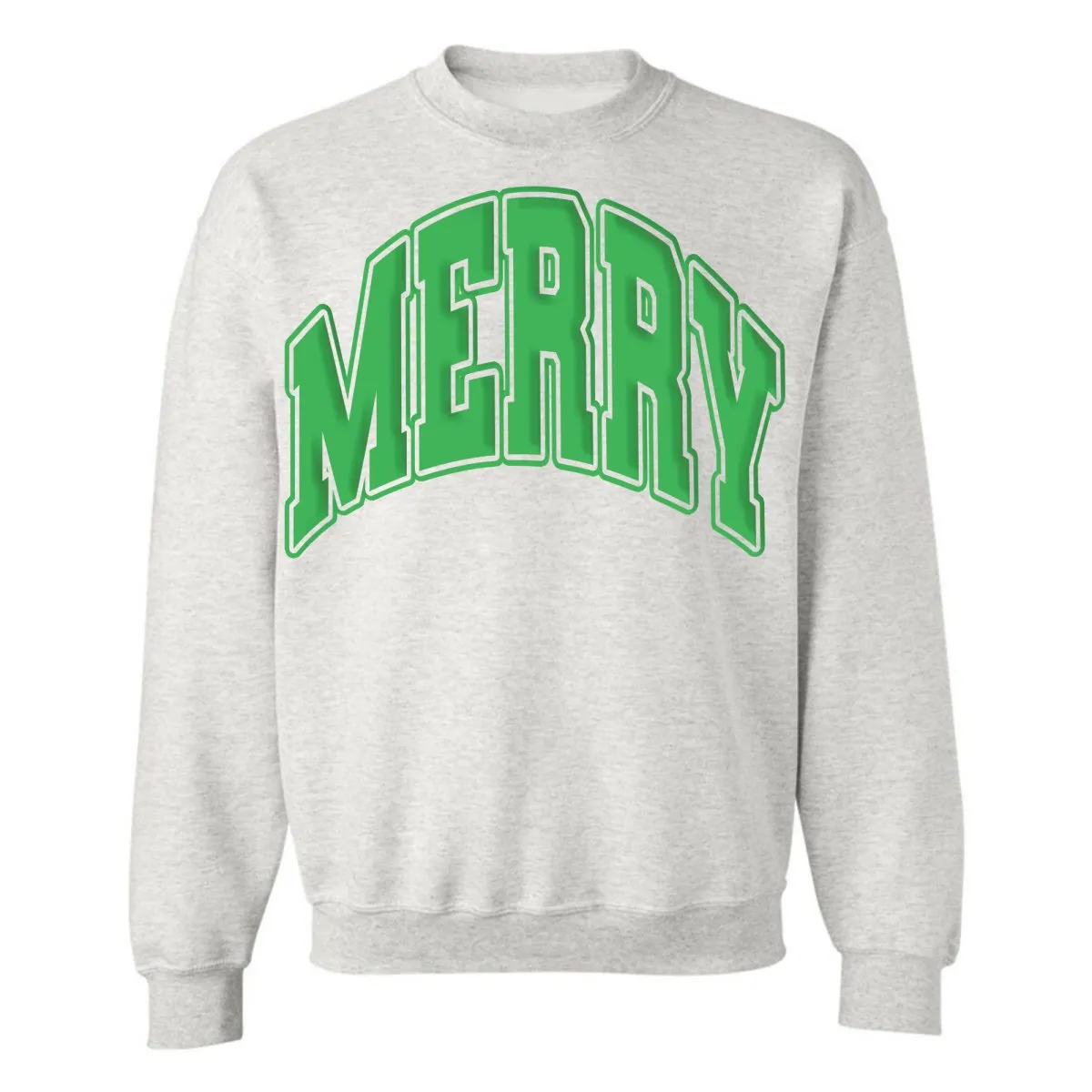 'Merry' Puff Crewneck Sweatshirt
