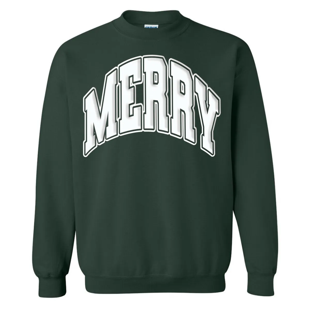 'Merry' Puff Crewneck Sweatshirt