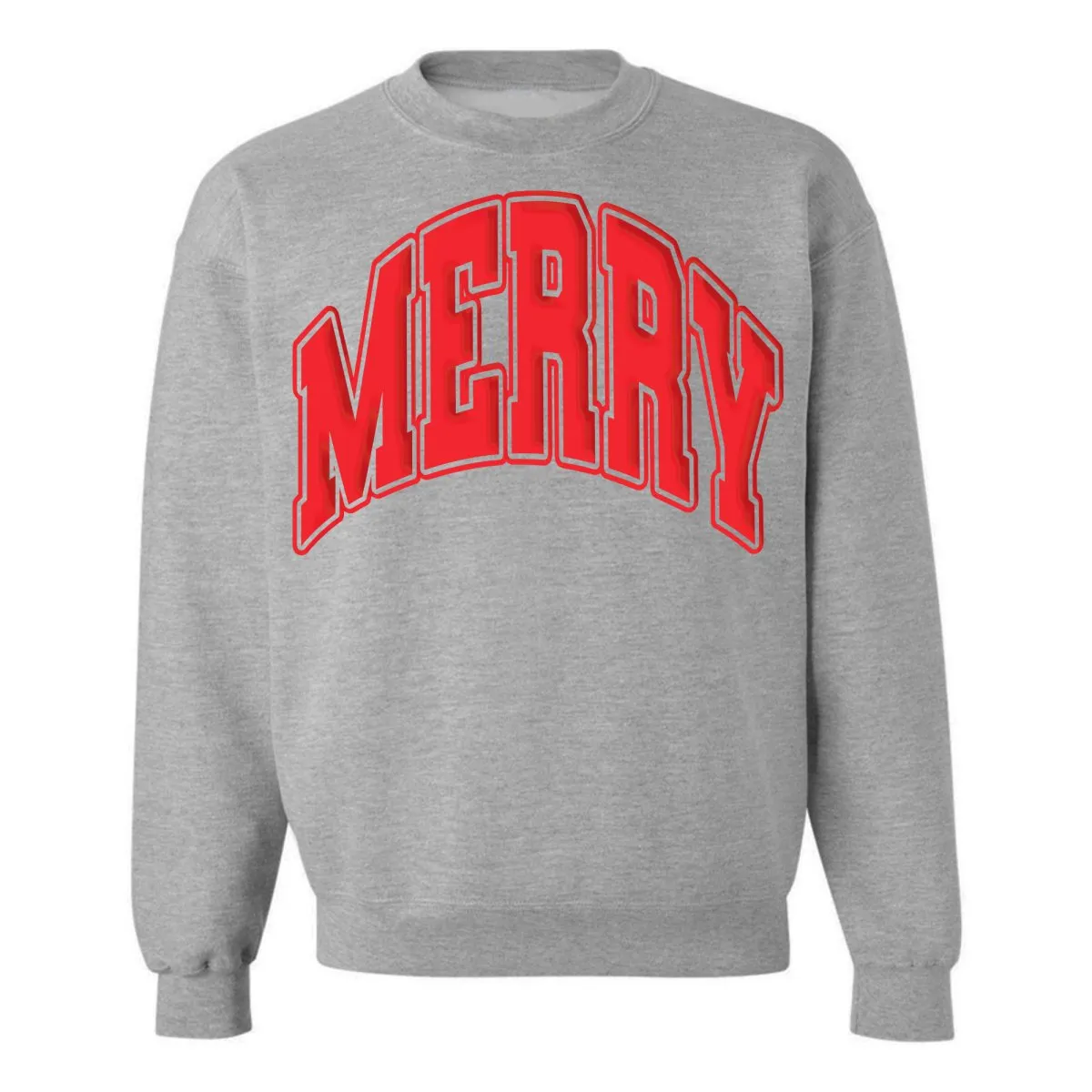 'Merry' Puff Crewneck Sweatshirt