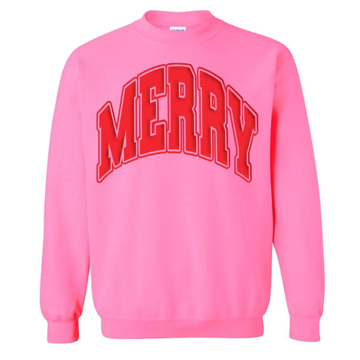 'Merry' Puff Crewneck Sweatshirt