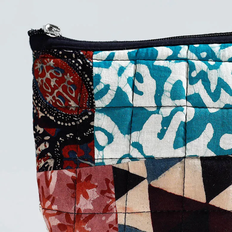 Multicolor - Handmade Quilted Patchwork Utility Pouch 29