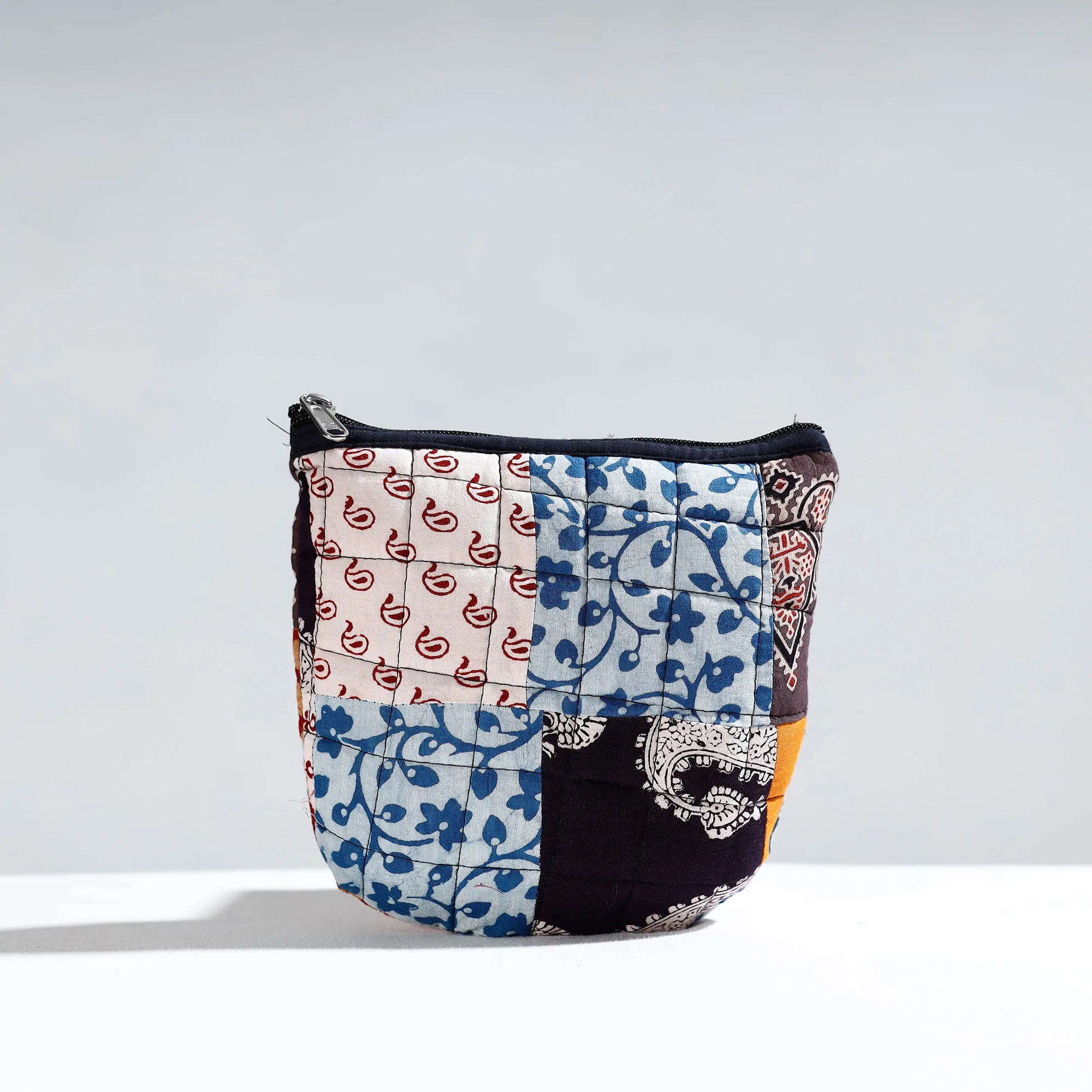 Multicolor - Handmade Quilted Patchwork Utility Pouch 46