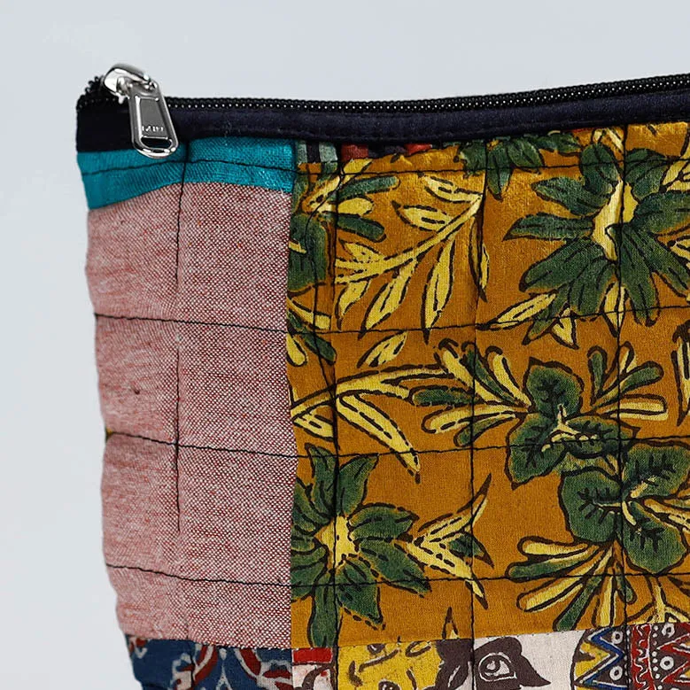 Multicolor - Handmade Quilted Patchwork Utility Pouch 54