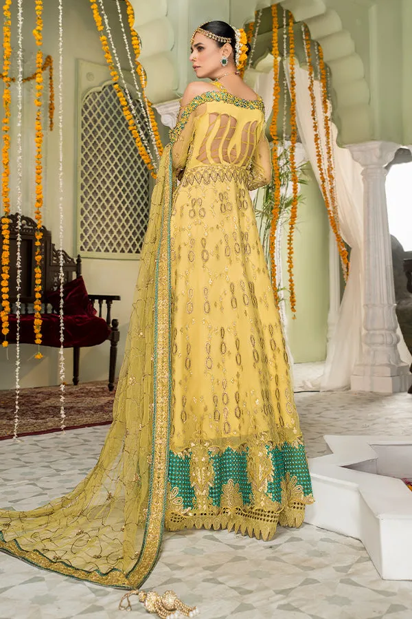 Naqsh by Maryam's · Handmade Luxury Bridal Collection – D-05 Daffodil Gold