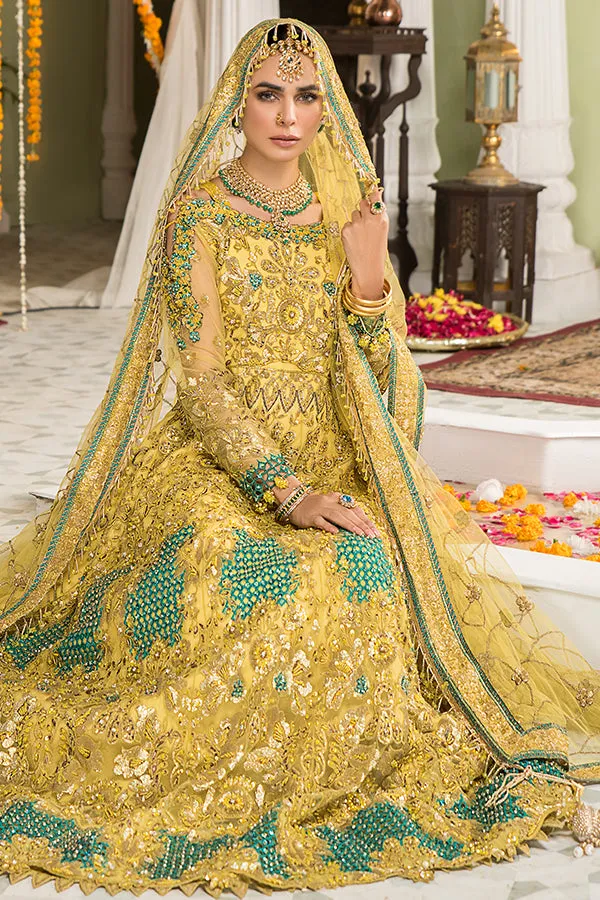 Naqsh by Maryam's · Handmade Luxury Bridal Collection – D-05 Daffodil Gold