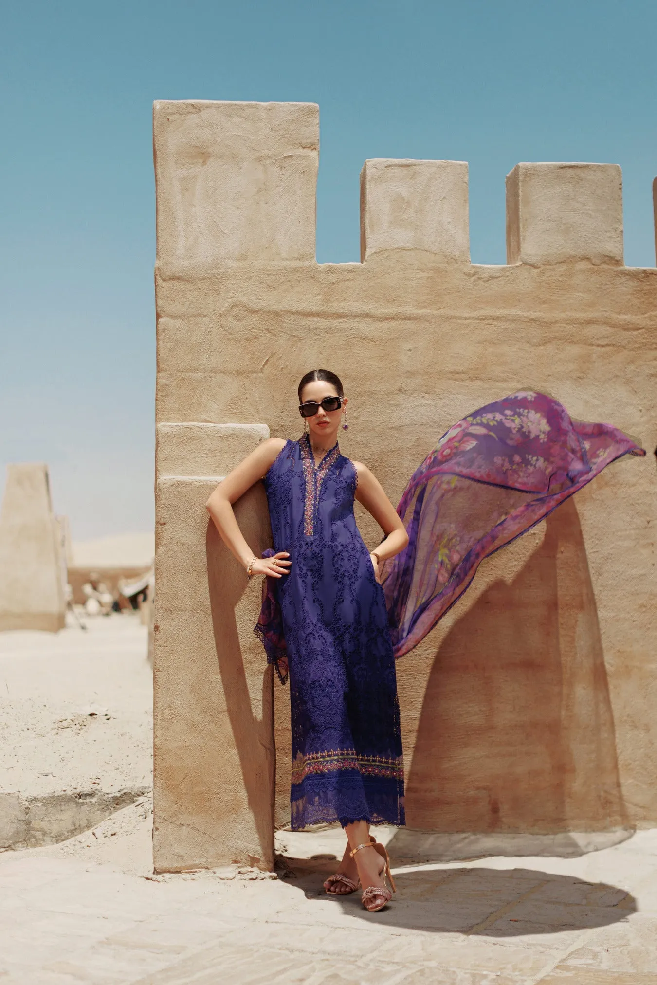 Noor by Saadia Asad Eid Handwork Laserkari Lawn – D3