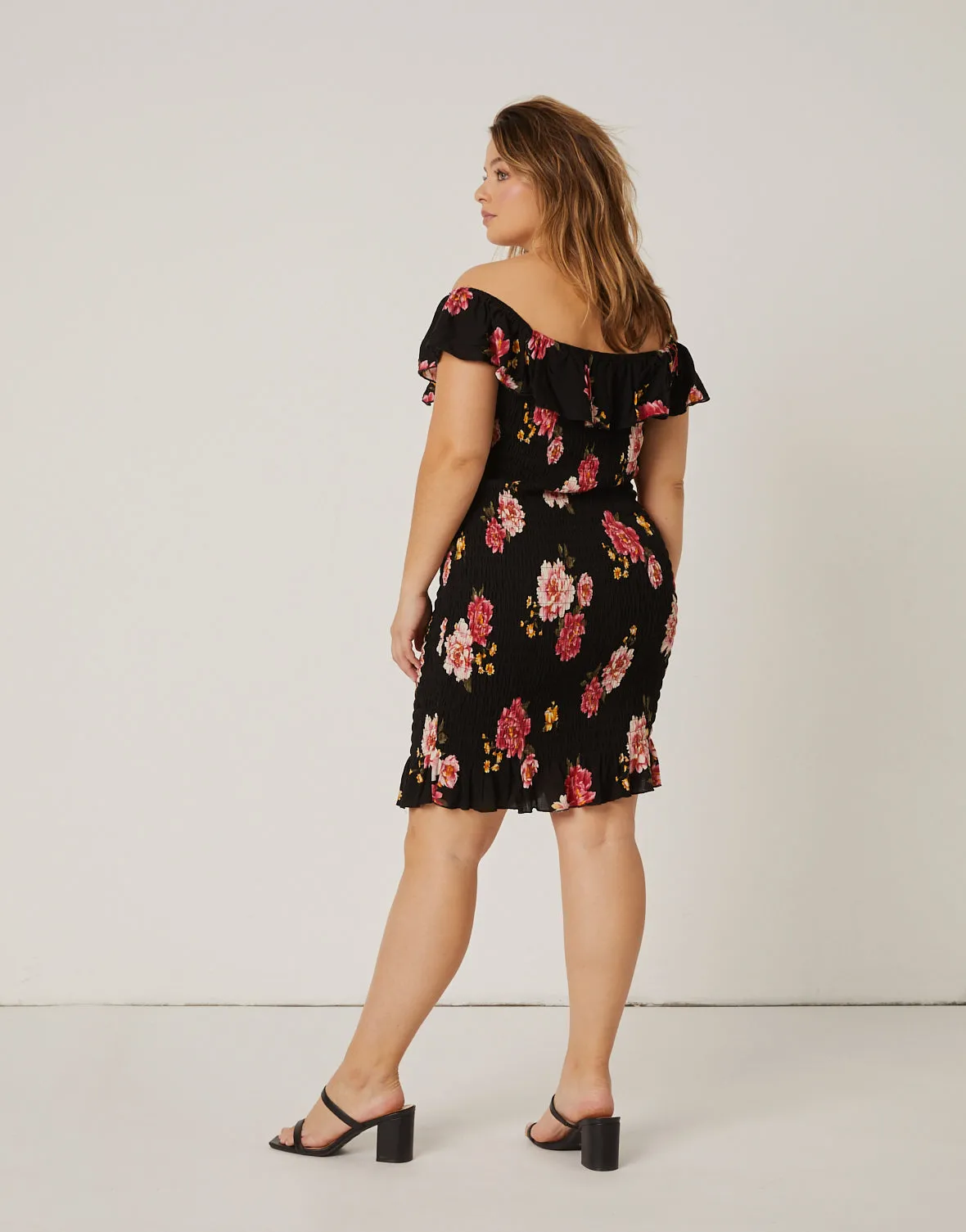 Plus Size Bodycon Smocked Sundress