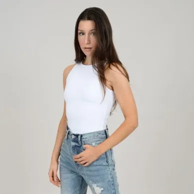 RD Style Roxanna Crewneck Bodysuit - WHITE