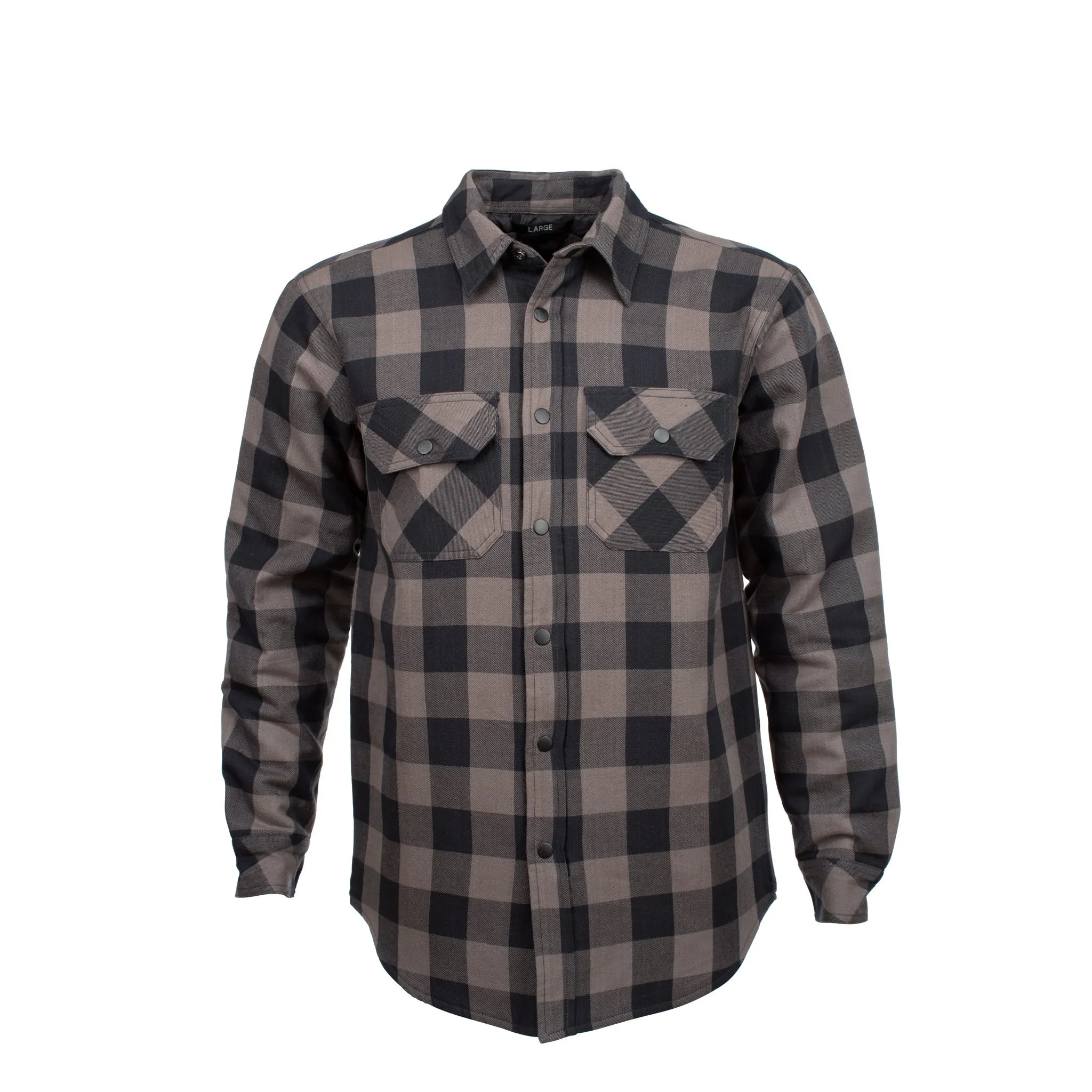 Resurgence Gear CE Riding Shirt PEKEV Motorcycle Shirt Grey Check