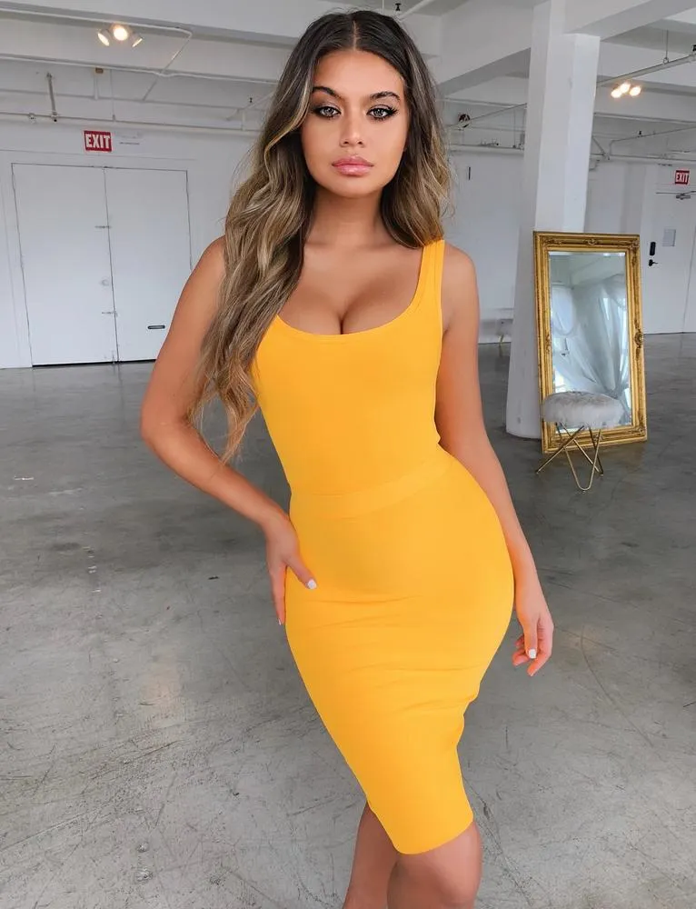 Riva Dress - Yellow