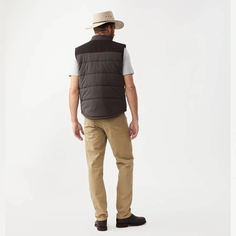 R.M.Williams Mens Carnarvon Vest - Chocolate