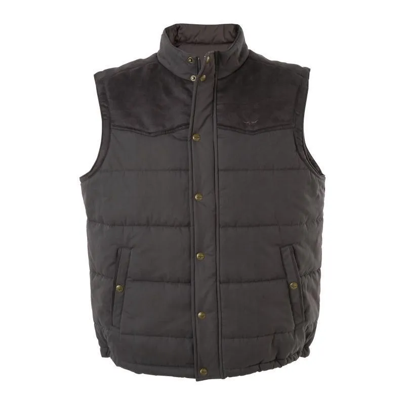 R.M.Williams Mens Carnarvon Vest - Chocolate