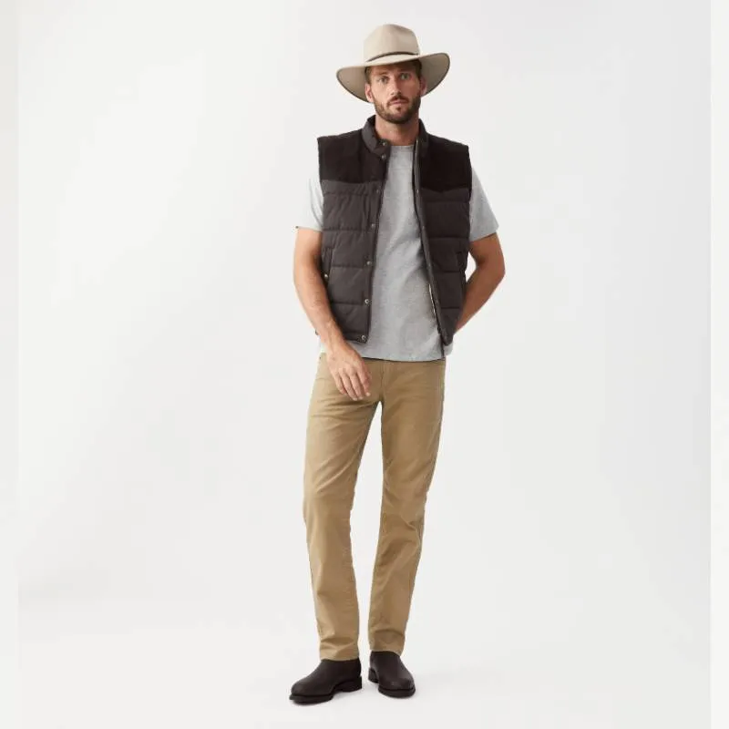 R.M.Williams Mens Carnarvon Vest - Chocolate