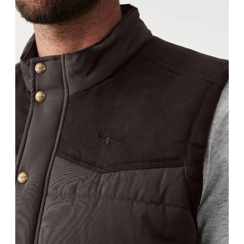 R.M.Williams Mens Carnarvon Vest - Chocolate