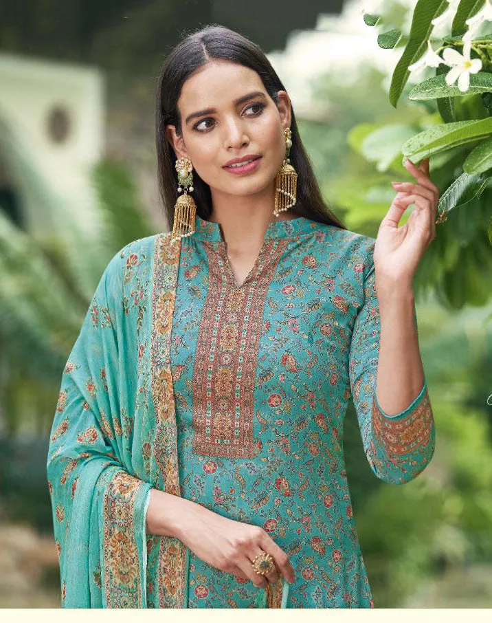 Sargam Pure Jam Cotton Unstitched Salwar Suit
